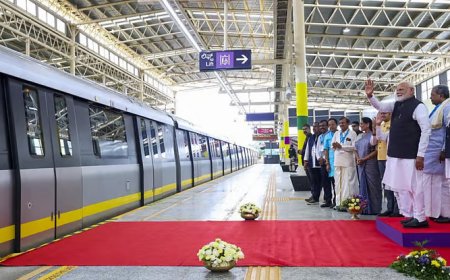 பெங்களூரு: முடிவுக்கு வந்த நீண்டநாள் காத்திருப்பு; மெட்ரோ மஞ்சள் பாதையைத் திறந்து வைத்தார் பிரதமர்!