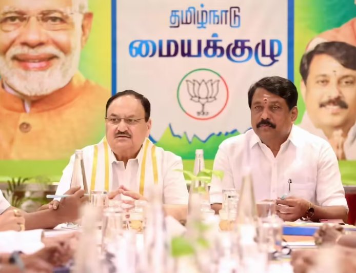 தமிழக பாஜ மையக்குழு கூட்டத்தில் முக்கிய ஆலோசனை! TN BJP | Nainar Nagendran | Annamalai | PMK | DMDK